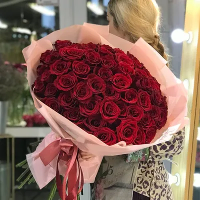 51 роза белого и красного цветов | купить недорого | доставка по Москве и  области