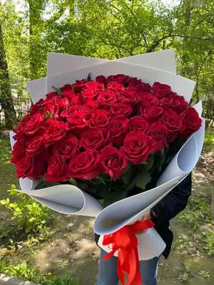 51 роза в коробке купить в Минске — Цена в интернет-магазине
