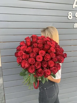 51 красная роза (Кения) купить с доставкой в Москве | Заказать букет цветов  недорого
