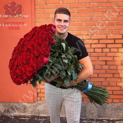 Букет из 51 красной розы (50 см) за 6006р. Позиция № 211