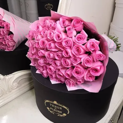 Цветы 51 роза Эквадор #R6384 доставка Владивосток