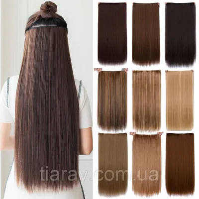 Купить XINRAN 60 см длинные прямые волосы на клипсе для наращивания волос  из синтетического волокна для женщин | Joom