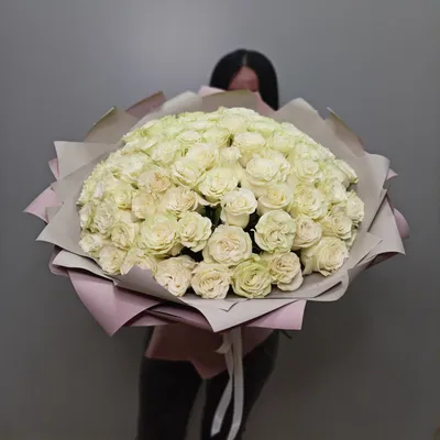 Купить не дорого букет из 75 роз в Щёлково с доставкой |Цветы Lilium