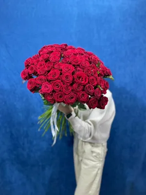 Корзина с красными розами - купить в интернет-магазине Rosa Grand
