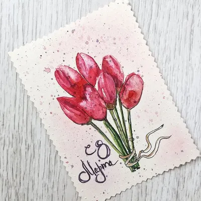 Поэтапные рисунки для девочек на 8 марта - Nils Blog