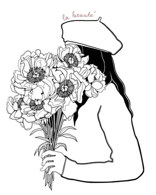 Рисунок. Поздравление с 8 марта.