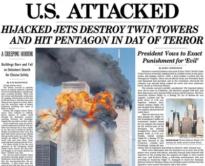How the world's newspapers retold the horror of 9/11 on their front pages |  The Independent