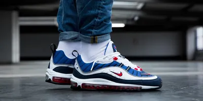 Nike Women's Air Max 98 Fourth of July White Red Silver Blue AH6799-112  Size 8.5 | eBay