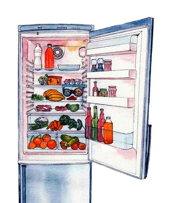 Красивый рисунок холодильника» — создано в Шедевруме