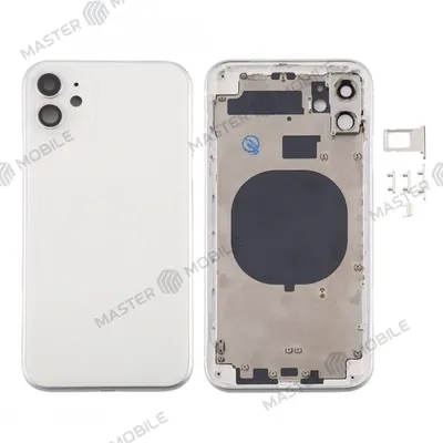 Чехол стеклянный для iPhone 11 с защитой для камеры, белый глянцевый -  купить с доставкой по выгодным ценам в интернет-магазине OZON (601940002)