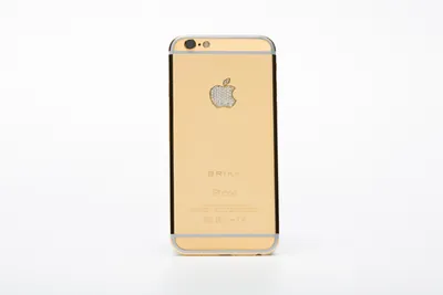 LUX IPHONE 6 IN BLACK FINISHED IN 24K YELLOW GOLD WITH DIAMOND LOGO 128GB