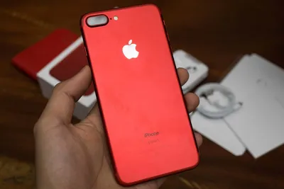 Смартфон Apple iPhone 7 plus - «iPhone 7 plus product RED. Много фото.  Красивенный красный айфон » | отзывы