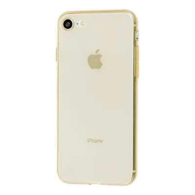 Чехол накладка силиконовая Baseus, Simple, золотая, для iPhone 8 Plus —  Тонкая