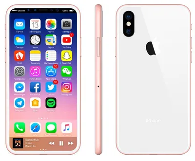 Задняя крышка для iPhone 8 Plus (золото) в Армавир