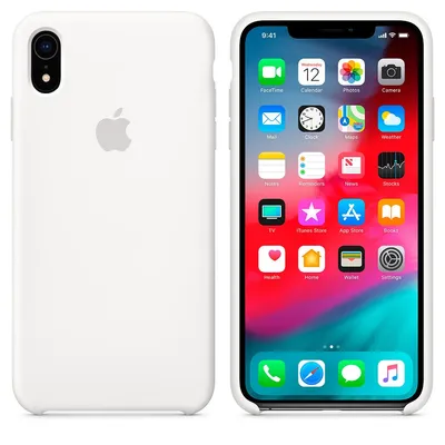 Силиконовый чехол для Apple iPhone XR (White)