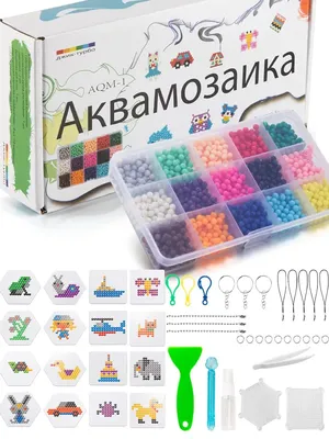 Аквамозаика KIDDITOY для девочек 3600 бусин купить по цене 1072 ₽ в  интернет-магазине Детский мир
