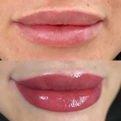 Акварельный татуаж губ — кому подойдут акварельные губы, фото до и после