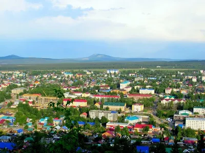 Фото Вид на город Алдан с горы на фотохостинге Fotoload