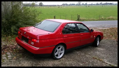 Stanced Alfa Romeo 164 » CarTuning - Best Car Tuning Photos From All The  World. Stance, restomods, slammed and bagged cars with cool wheels.