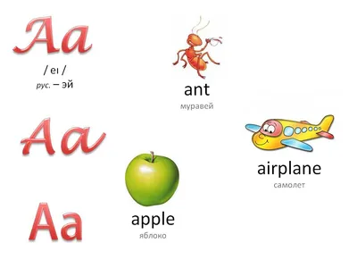 Русский алфавит с картинками для детей - распечатать, скачать карточки