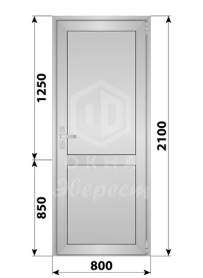 Алюминиевая Дверь Надом двери с терморазрывом RAL 7024