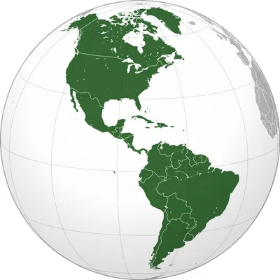 Северная Америка. Физическая карта - Части света - Каталог | Каталог  векторных карт