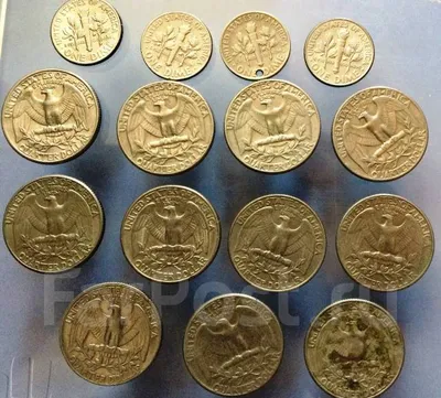 Американские монеты, б/у, в наличии. Цена: 300₽ во Владивостоке