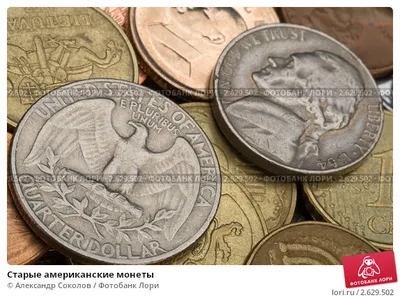 Старые американские монеты. Стоковое фото № 2629502, фотограф Александр  Соколов / Фотобанк Лори