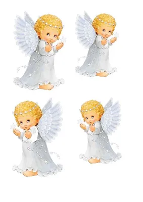 вафельная картинка ангелочки | Ангелочки, Детские картины, Бесплатные  трафареты