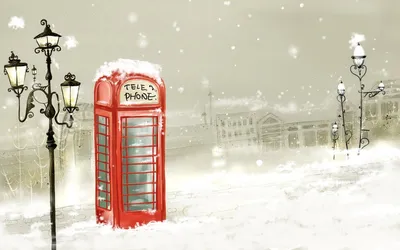 Картинка лондоне Англия Higham Hill Зима Снег ограда Вечер 4415x2800