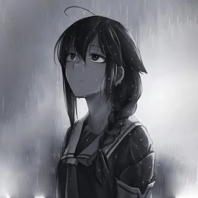 Картинки грустные аниме в дождь (59 фото) » Картинки и статусы про  окружающий мир вокруг