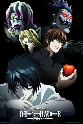 ᐉ Табличка металлическая Тетрадь смерти Персонажи/Death Note 20x30 см