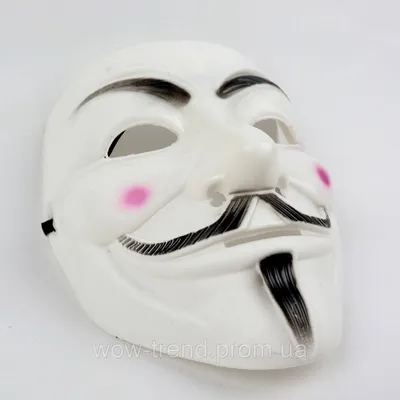Купить Маска Анонимус - Гай Фокс - Вендетта, цена 99 ₴ — Prom.ua  (ID#1499709901)
