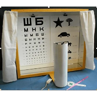 Осветитель таблиц для проверки зрения АР-1М (аппарат Ротта): продажа, цена  в Киеве. Офтальмологическое оборудование от \"ТОВ \"Медисвет\"\" - 56725692