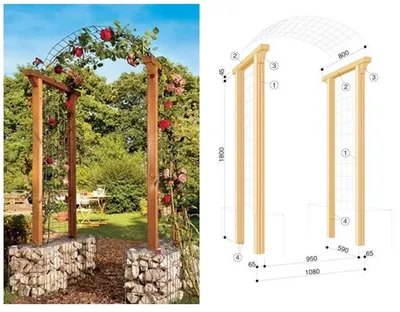 Как сделать садовую арку для цветов своими руками | Побудуй