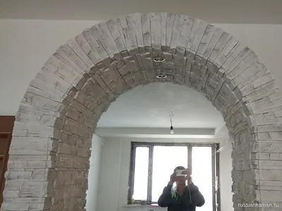 Отделка арки декоративным камнем – CraftStone