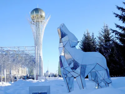 A winter street view in Astana, Kazakhstan – Stock Editorial Photo ©  photographer-20 #101195480