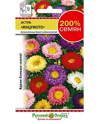 Семена астра Русский огород Мацумото 712018 1 уп. - отзывы покупателей на  Мегамаркет