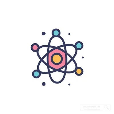 Atom symbol Royalty Free Vector Image - VectorStock