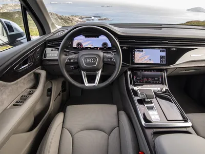 Перетяжка салона автомобиля кожей Audi Q7