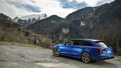 Обои audi, v-8, rs6 avant, красный, вид сбоку картинки на рабочий стол,  фото скачать бесплатно