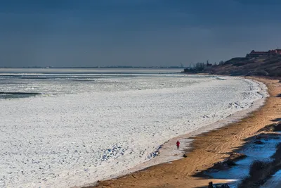 Азовское море зимой фото