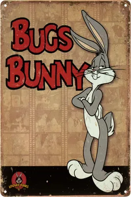 Металлическая табличка / постер \"Багз Банни / Bugs Bunny (Looney Tunes)\"  20x30см (ms-103487) (ID#1586275321), цена: 170 ₴, купить на Prom.ua