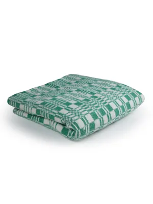 Байковое одеяло взрослое цветное арт. 5772-В - Клетка Ермолино