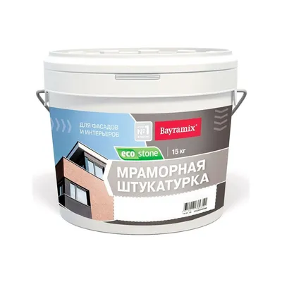 Штукатурка Bayramix EcoStone мраморная 774, 15 кг - характеристики и  описание на Мегамаркет