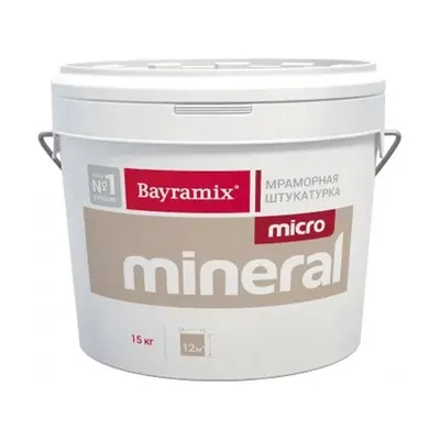 BAYRAMIX MICRO MINERAL штукатурка декоративная мозаичная на основе  микрогранулята, 644 (15кг) — купить в Москве по низкой цене