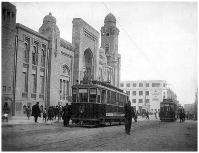 Баку, МВ № 110; Баку — Старые фотографии (трамвай) — Фото — Городской  электротранспорт