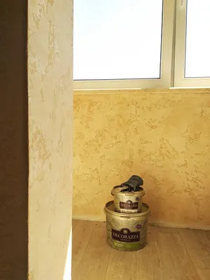 Фото рязанского объекта: Лоджия (плитка, декоративная штукатурка короед)