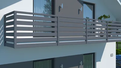 Металлические балконные ограждения купить по доступной цене