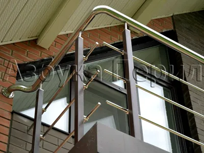 Ограждение балкона из нержавеющей стали купить на заказ в Москве |  metallo-obrabotka24.ru
